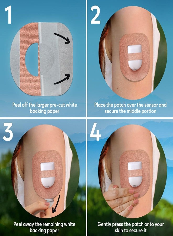 Adamson Omnipod 5 Overpatches – 25 Waterproof Omnipod 5 Adhesive Patches, Sweatproof & Skin-Friendly, No Glue on Center, Easy to Apply & Remove, Secure Hold for Active Lifestyles – Beige - Image 3